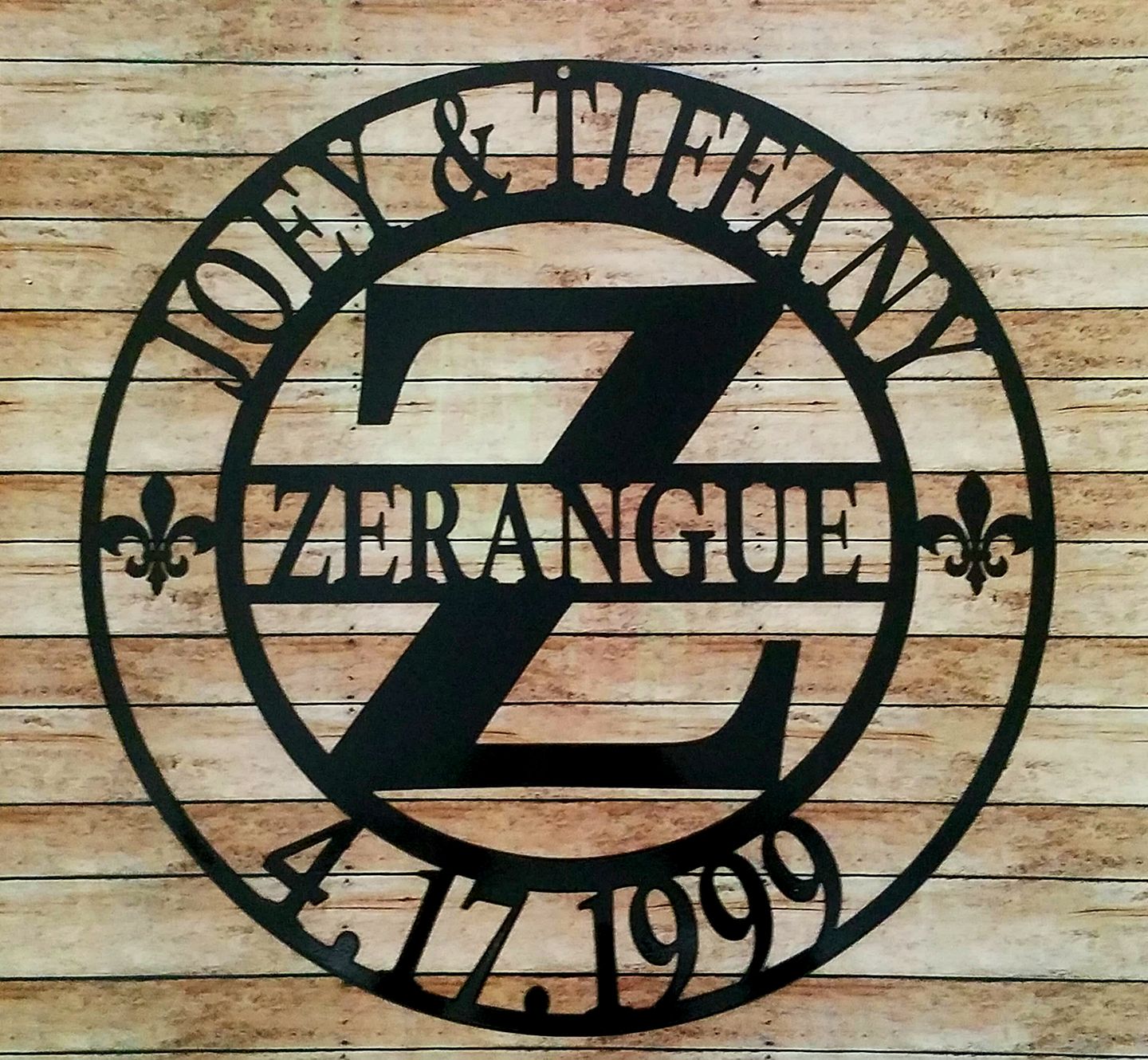 Anniversary Date Metal Sign