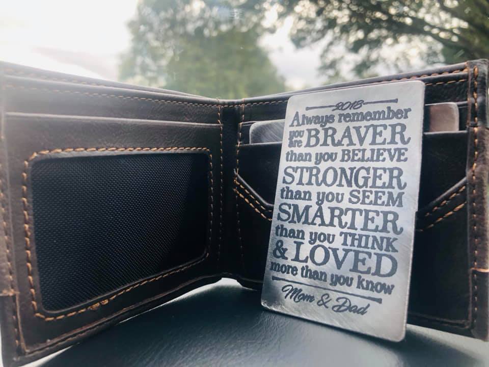 Inspirational Wallet Insert