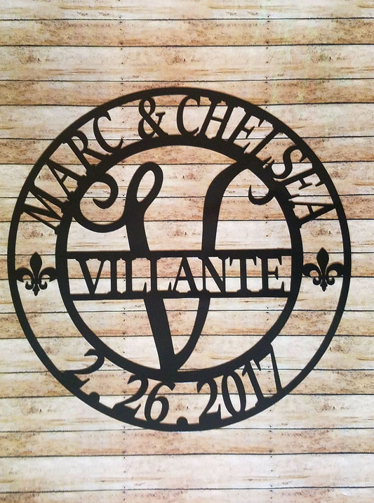 Anniversary Date Metal Sign