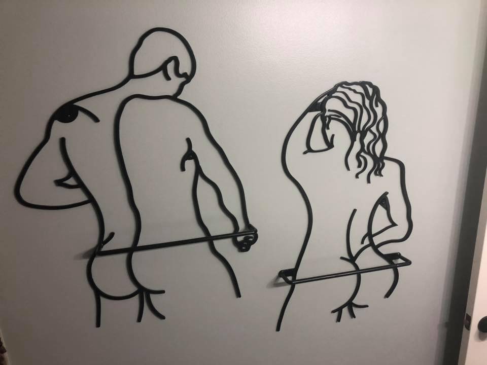 "His" & "Her" Towel Rack