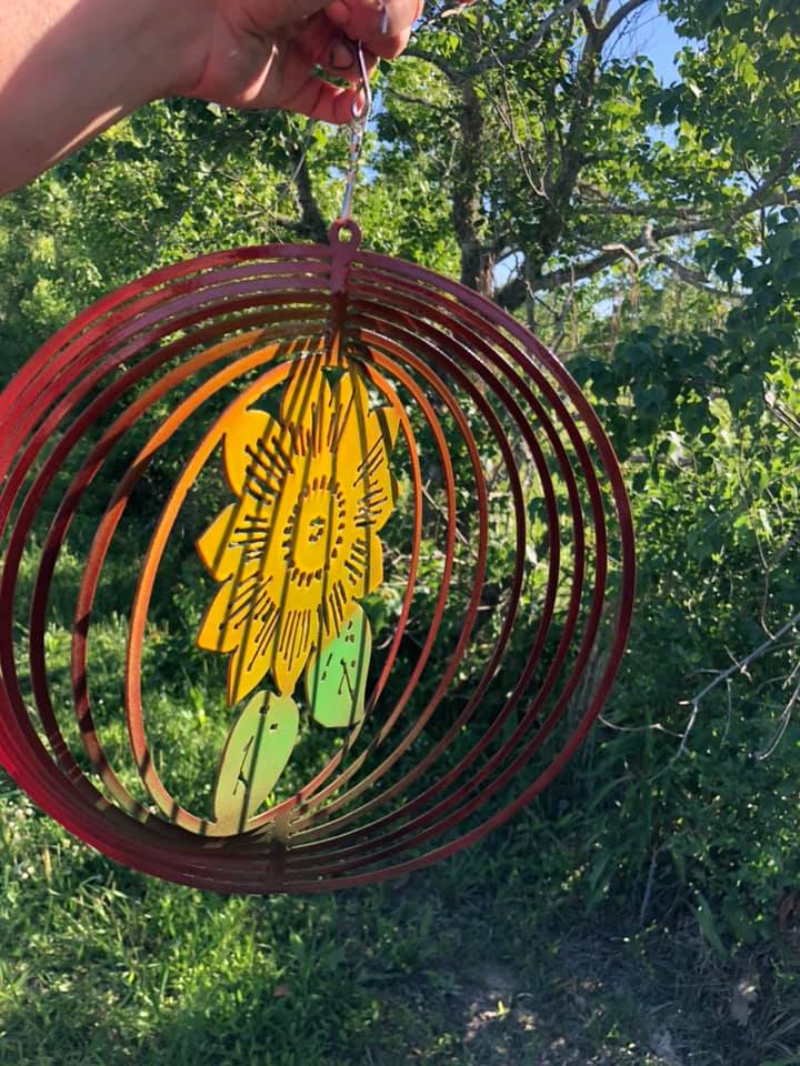 Sunflower Wind Spinner