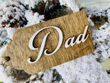 Wood Stocking/Gift Box Tag