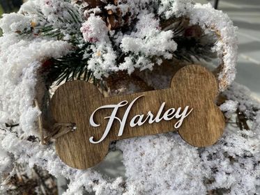 Wood Stocking/Gift Box Tag